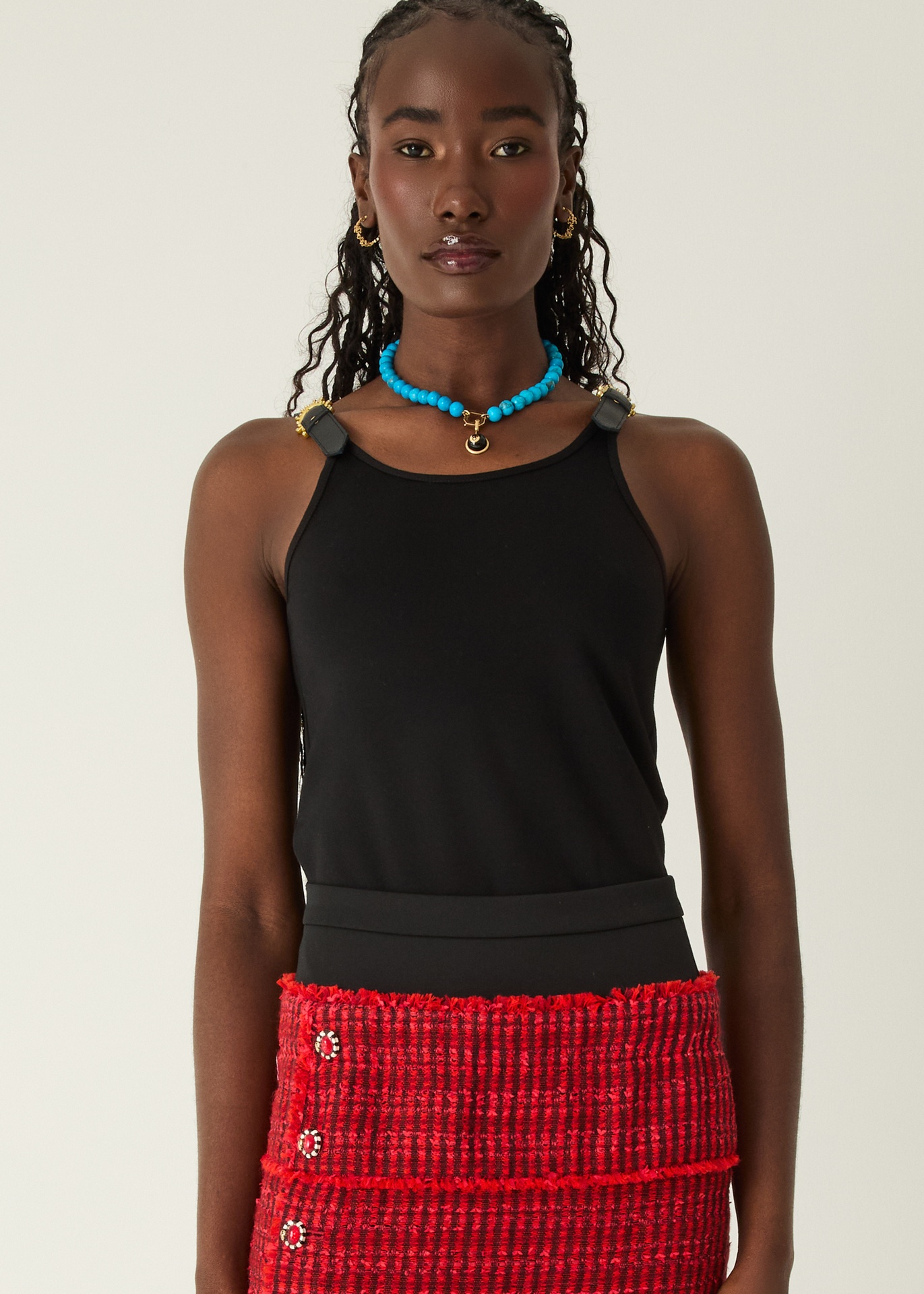 Nia Strap Tank Black