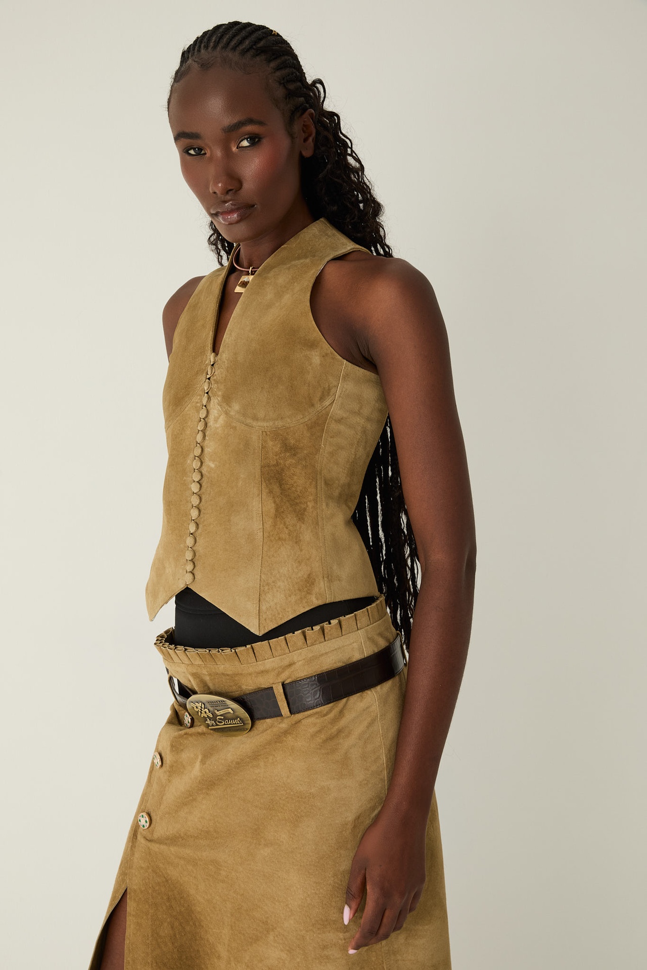 Zahara Suede Vest