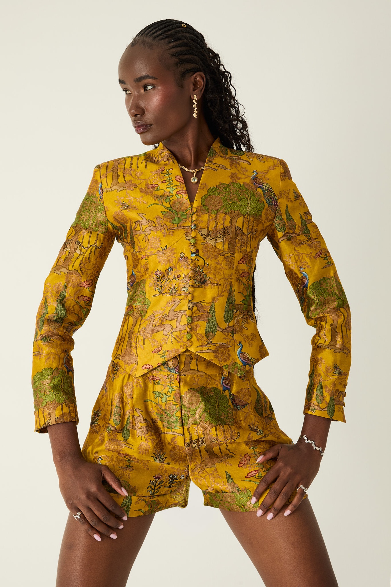 Imara Silk Brocade Jacket