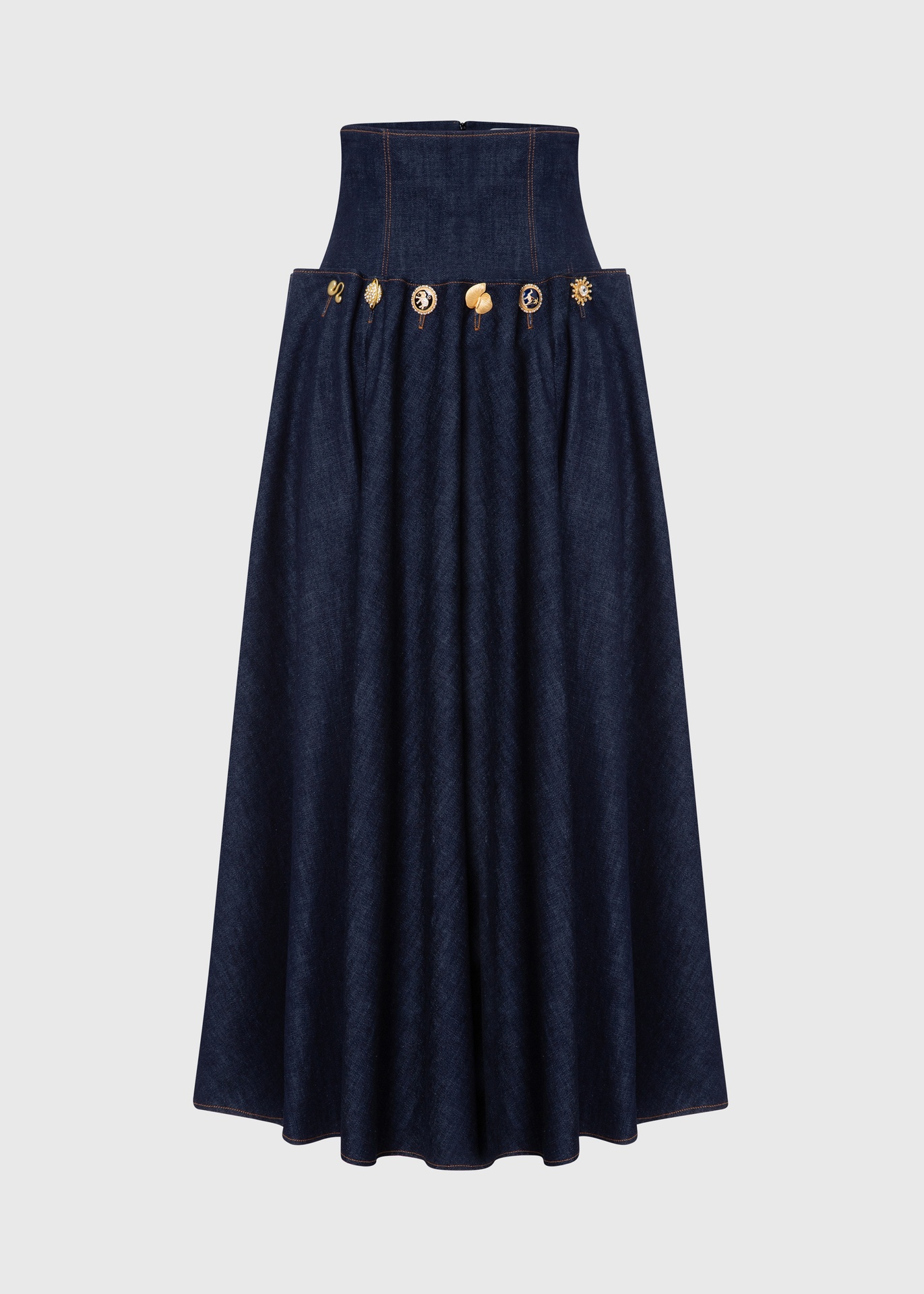 [SANNE228] Sunset Indigo skirt